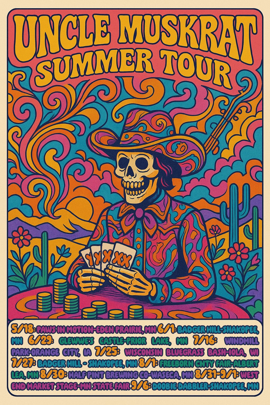 Uncle Muskrat 2025 Summer Tour Dates